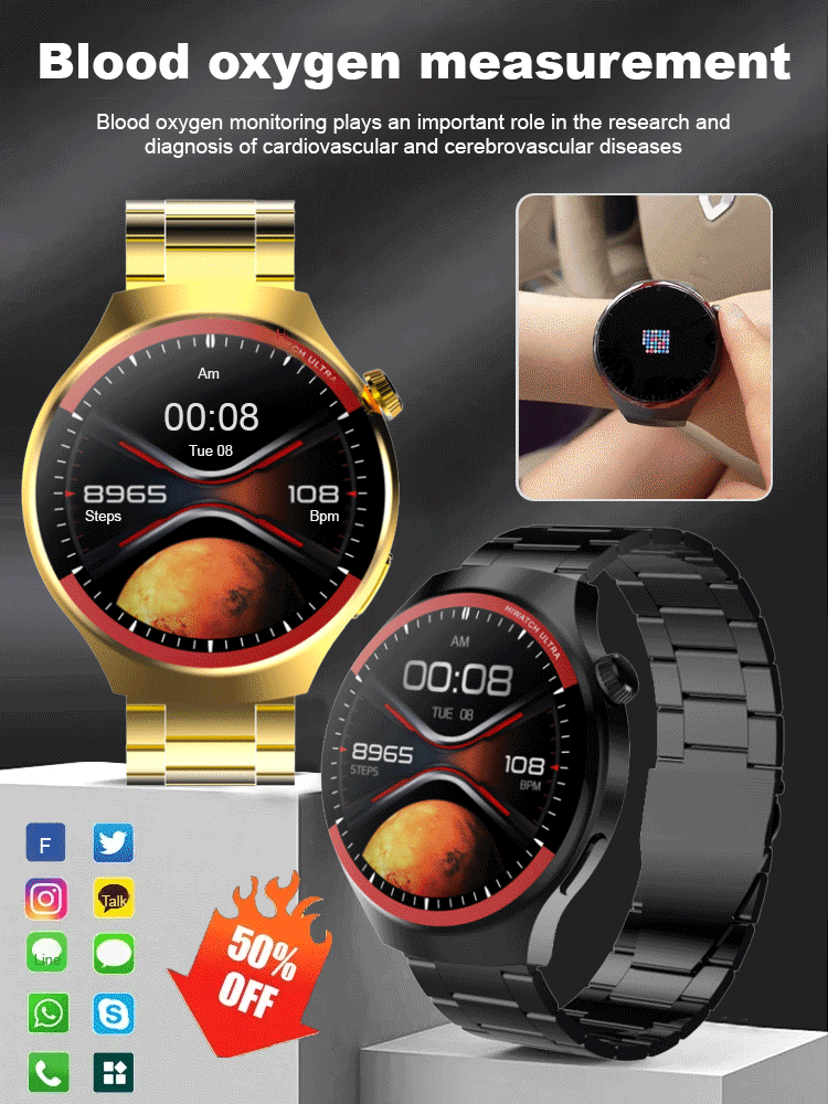 SL-WATCH4PROChytré hodinky s kulatou obrazovkou pro průzkum vesmíru